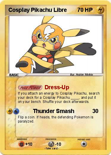 Pokemon Cosplay Pikachu Libre