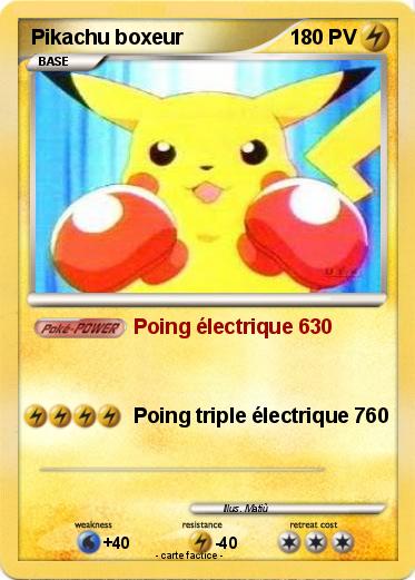 Pokemon Pikachu boxeur