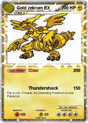 Pokemon Gold zekrom EX