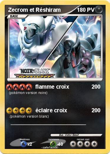 Pokemon Zecrom et Réshiram