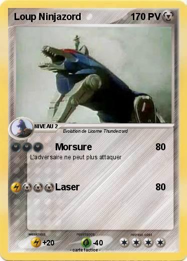 Pokemon Loup Ninjazord