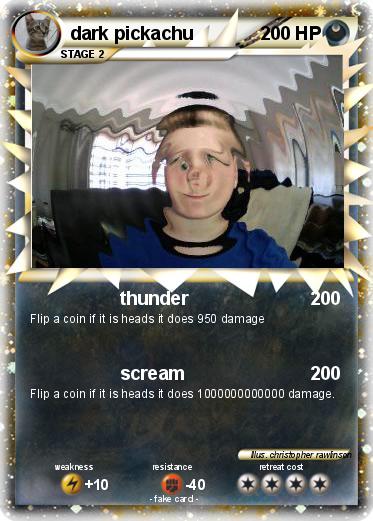 Pokemon dark pickachu