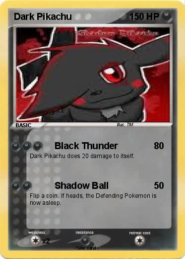 Pokemon Dark Pikachu