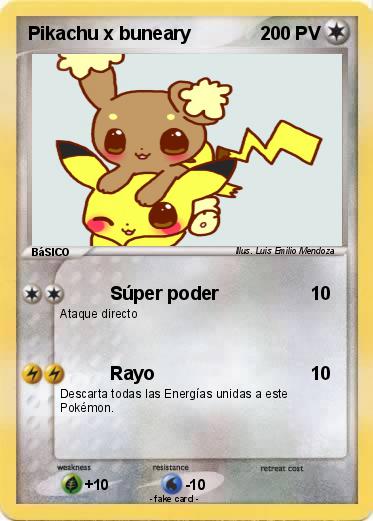 Pokemon Pikachu x buneary