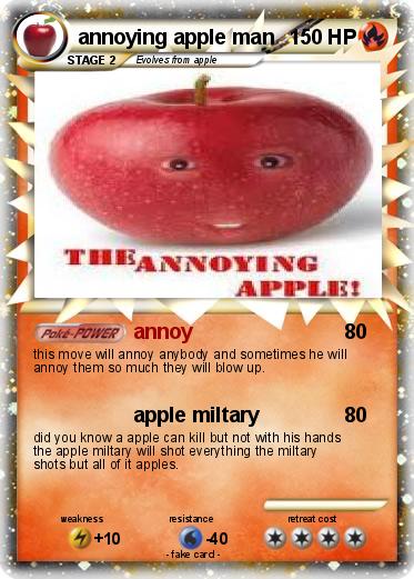 Pokemon annoying apple man