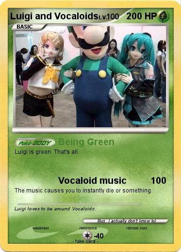 Pokemon Luigi and Vocaloids
