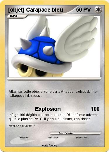 Pokemon [objet] Carapace bleu