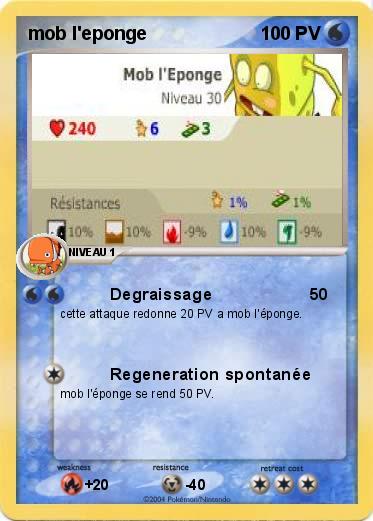 Pokemon mob l'eponge