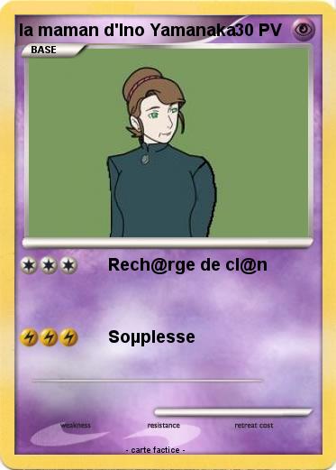 Pokemon la maman d'Ino Yamanaka