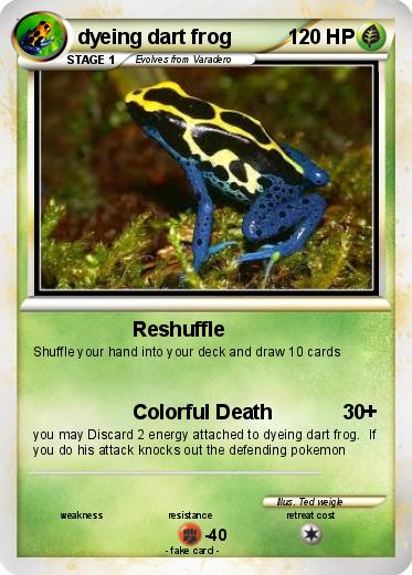 Pokemon dyeing dart frog