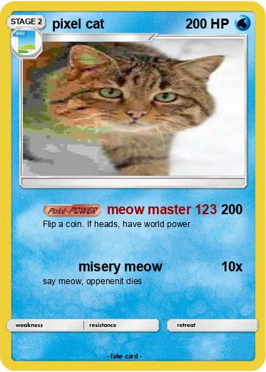 Pokemon pixel cat