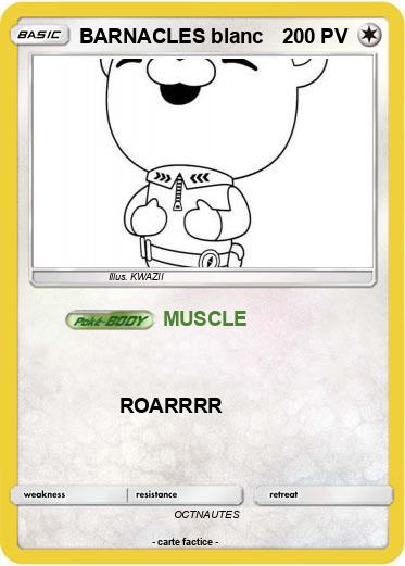 Pokemon BARNACLES blanc