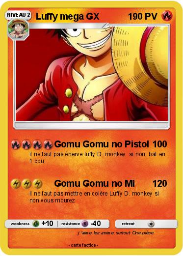 Pokemon Luffy mega GX