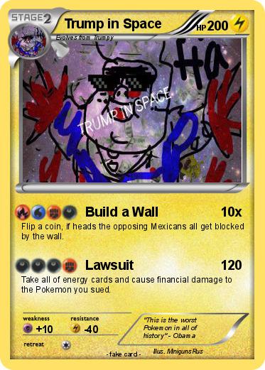 Pokemon Trump in Space