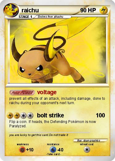 Pokemon raichu
