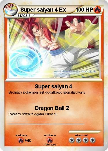 Pokemon Super saiyan 4 Ex