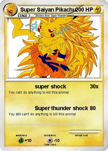 Pokemon Super Saiyan Pikachu