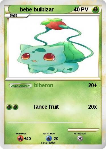 Pokemon bebe bulbizar
