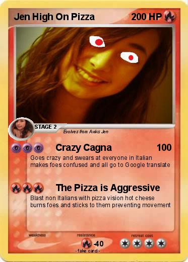 Pokemon Jen High On Pizza