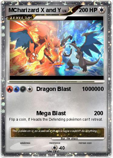 Pokemon MCharizard X and Y