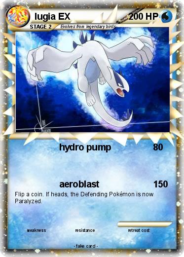 Pokemon lugia EX
