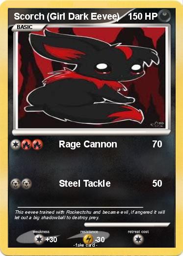Pokemon Scorch (Girl Dark Eevee)