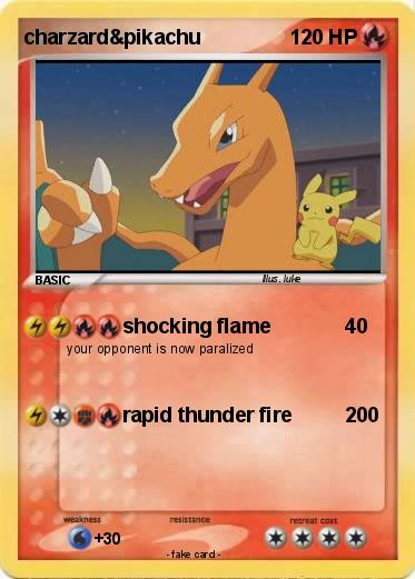 Pokemon charzard&pikachu