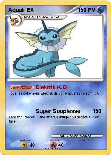 Pokemon Aquali EX