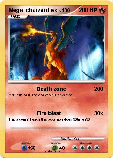Pokemon Mega  charzard ex
