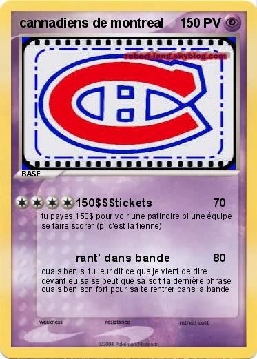 Pokemon cannadiens de montreal
