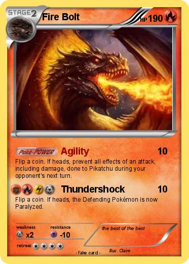 Pokemon Fire Bolt
