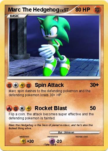 Pokemon Marc The Hedgehog