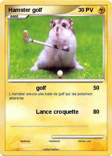 Pokemon Hamster golf