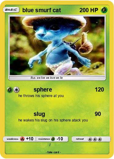 Pokemon blue smurf cat