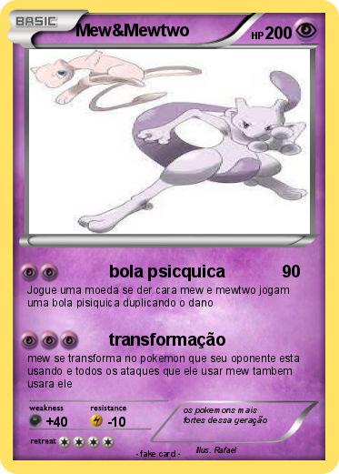 Pokemon Mew&Mewtwo