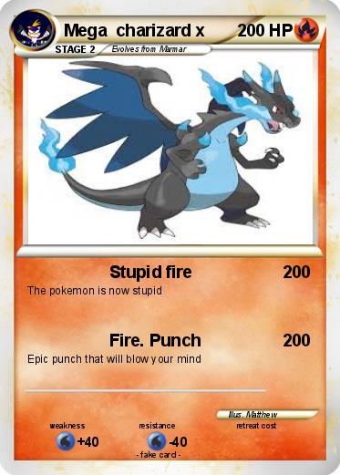 Pokemon Mega  charizard x