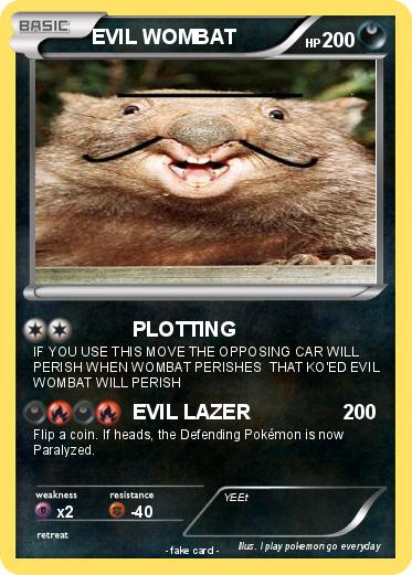 Pokemon EVIL WOMBAT