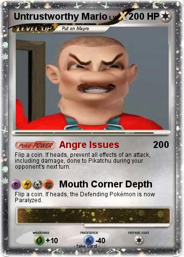 Pokemon Untrustworthy Mario