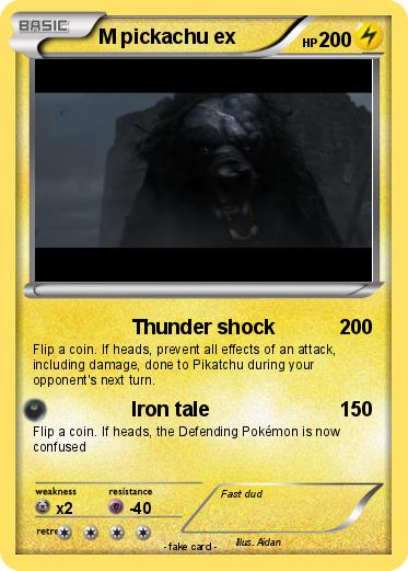 Pokemon M pickachu ex