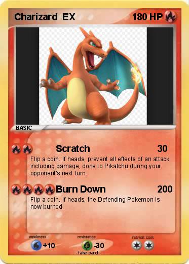 Pokemon Charizard  EX