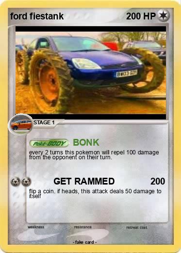 Pokemon ford fiestank