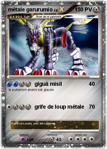 Pokemon métale garurumio