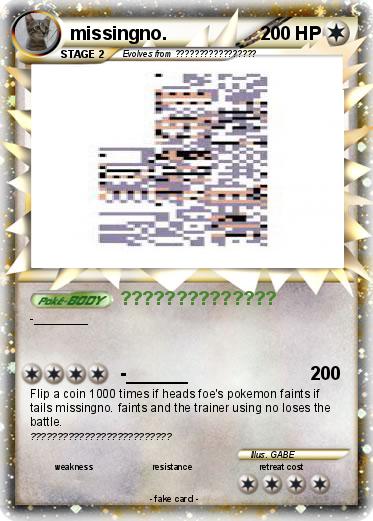 Pokemon missingno.