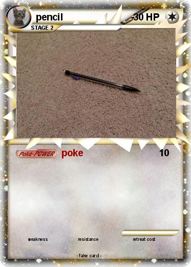 Pokemon pencil                          -