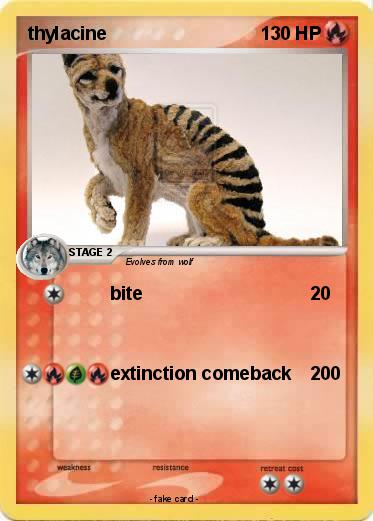 Pokemon thylacine