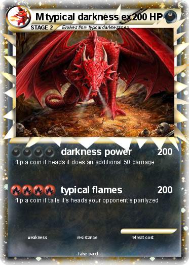 Pokemon M typical darkness ex
