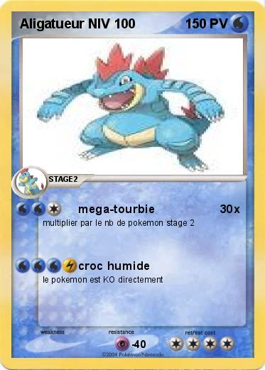 Pokemon Aligatueur NIV 100