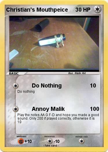 Pokemon Christian's Mouthpeice