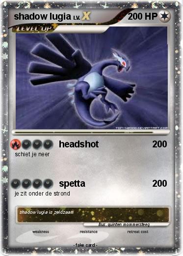 Pokemon shadow lugia
