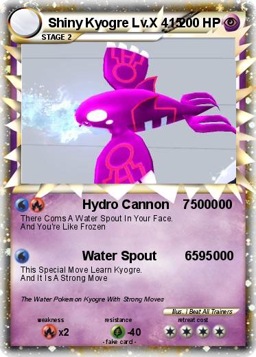 Pokemon Shiny Kyogre Lv.X 415
